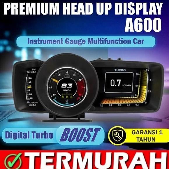 Pengukur Otomatis A600 Hud Gps + Sistem Obd, Speedometer Komputer New Stok