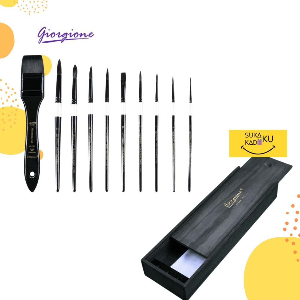 

GIORGIONE KUAS LUKIS WATERCOLOR BRUSH SET 10PCS G-S300 AST