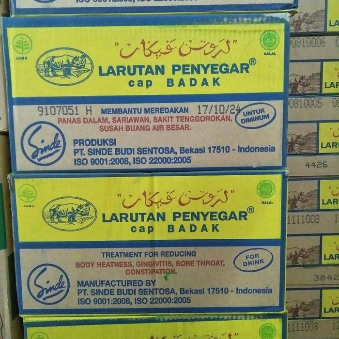 

larutan penyegar cap badak botol kecil isi 48 Ori!!