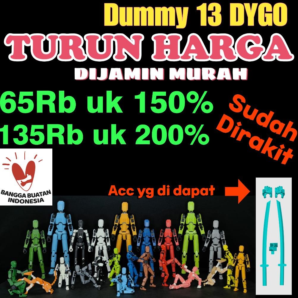 Titan Dummy 13 Articulated action figure, dygo filament, uk Basic  150% dan 200%