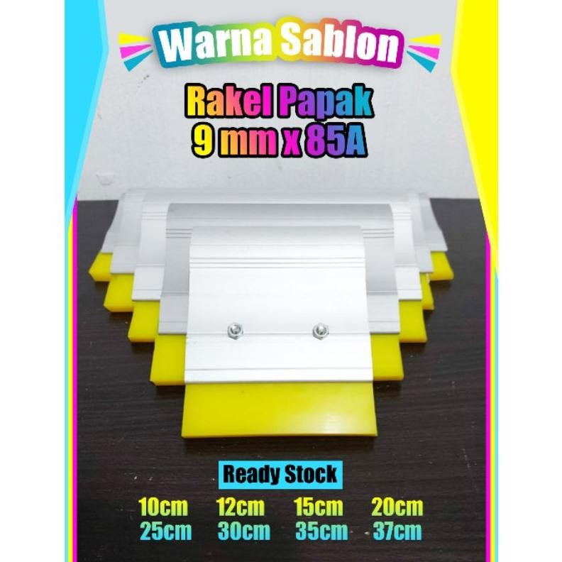 

Rakel kuning papak 9mm x 85A 10CM 12CM 15CM 20CM + gagang allumunium AST