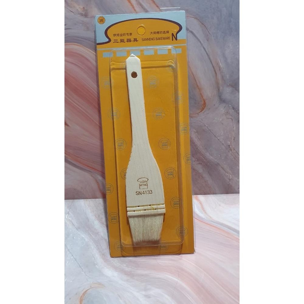 

Sanneng SN4133 - Pastry Brush / Kuas Kue Roti Wool / Cake Brush 5cm AST