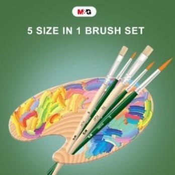 

Paint Brush Set 5pcs / M&G Kuas Lukis 5 pcs / M&G Kuas Lukis ABH978B8 AST