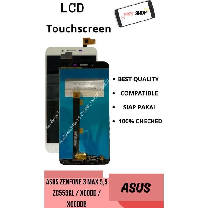 Lcd Touchscreen Asus Zenfone 3 Max 5,5" Zc553Kl / X00Dd / X00Ddb