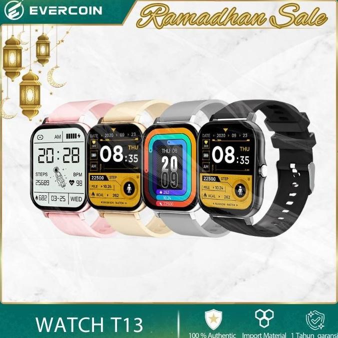 [Live] Evercoin Y13 Smartwatch Dynamic Island Hand Gesture Dnd Aod Kalender