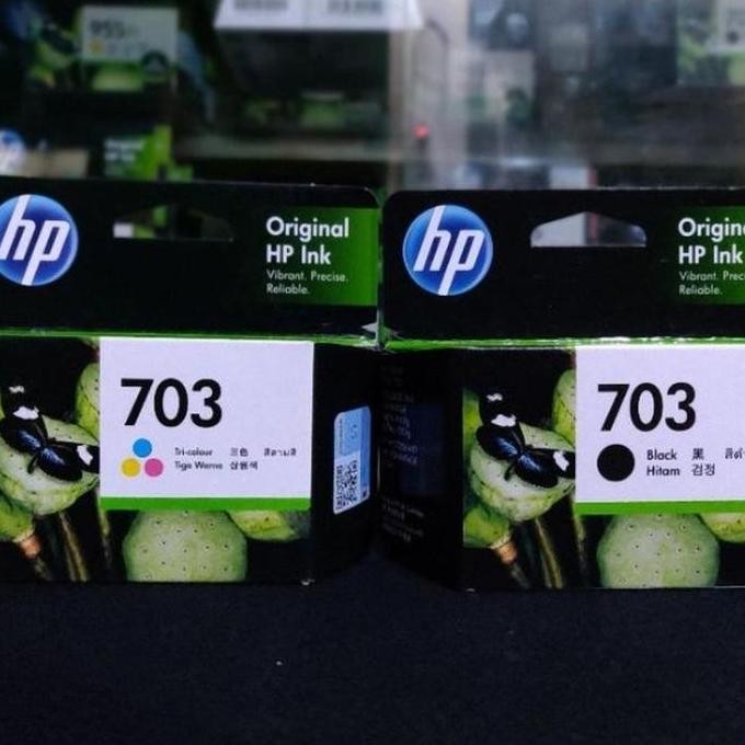 Cartridge Hp 703 Black And Color Original New 100% New Stok
