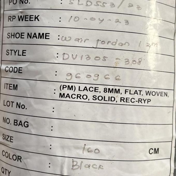 Tersedia Tali sepatu nike jordan nike air force 1 original laces all brand