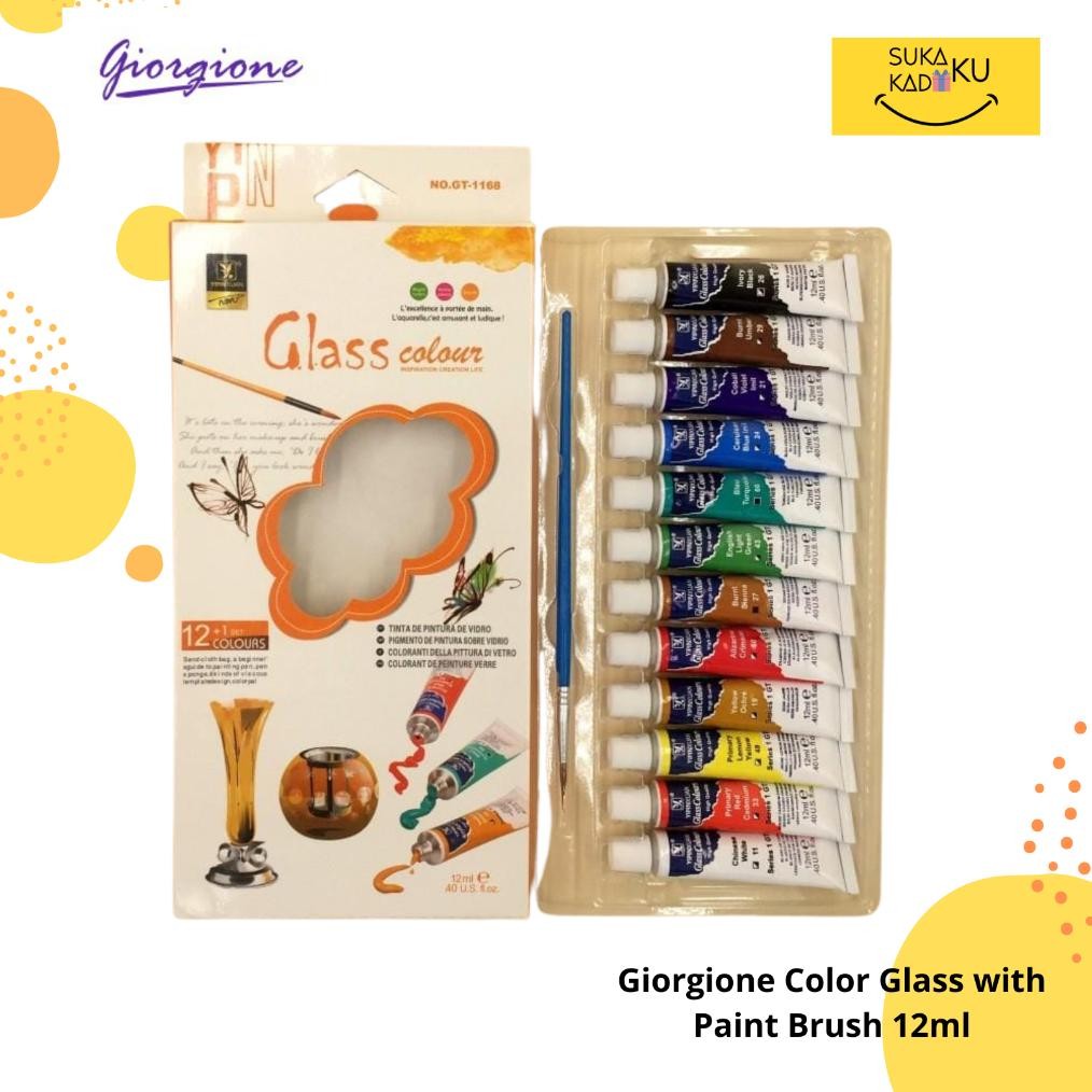 

Giorgione Color Glass With Paint Brush 12ml GT-1168 AST