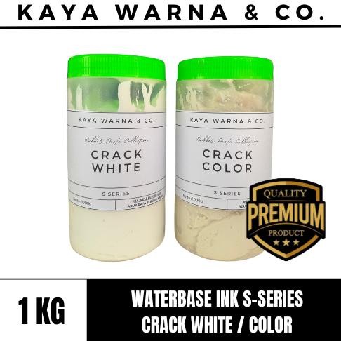 

Tinta Sablon Waterbase Ink CRACK PUTIH/WARNA S-Series KAYA WARNA & CO. (1kg) AST