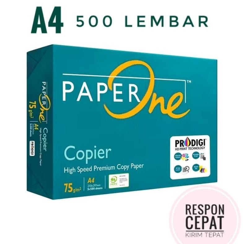 

Kertas Paperone A4 75 gram 1 rim INSTANT (Copier High Speed Premium Copy Paper) AST