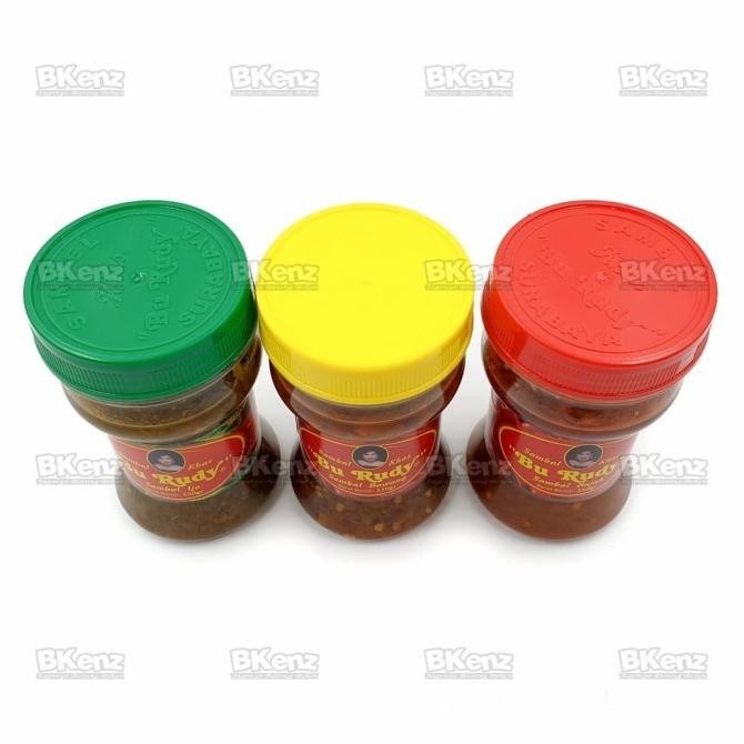 

Paket Sambal Bu Rudy 3 Rasa Bawang Trasi Ijo Isi 3 Botol H24