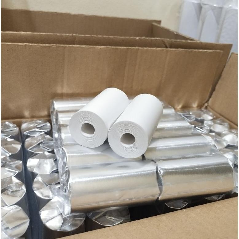 

kertas thermal 57x30 polos per 1 karton isi 100 AST