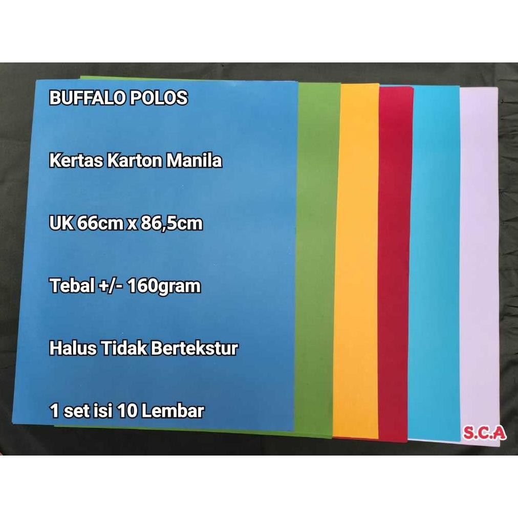 

Kertas Karton Manila BC Warna per roll 10 Lembar AST