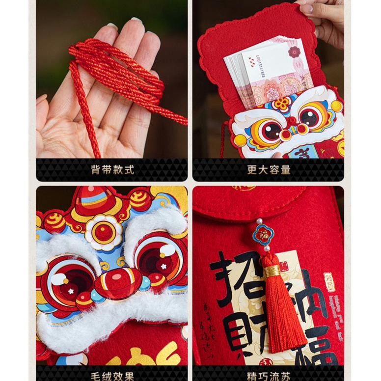 

Tas Dompet Kain imlek 2025 - Tas angpao kain cny - tas lucu anak imlek - angpao kain AST