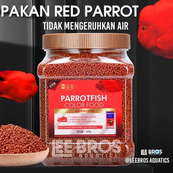 Ready Pakan Red Parrot / Pelet Blood Red Parrot / Makanan Ikan Red Parrot