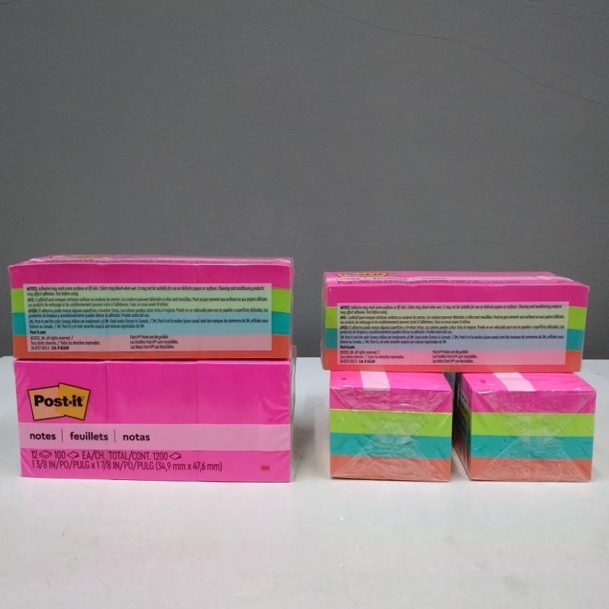 

Post-it Sticky NotPstes Neon Colors 3M 653-AN AST