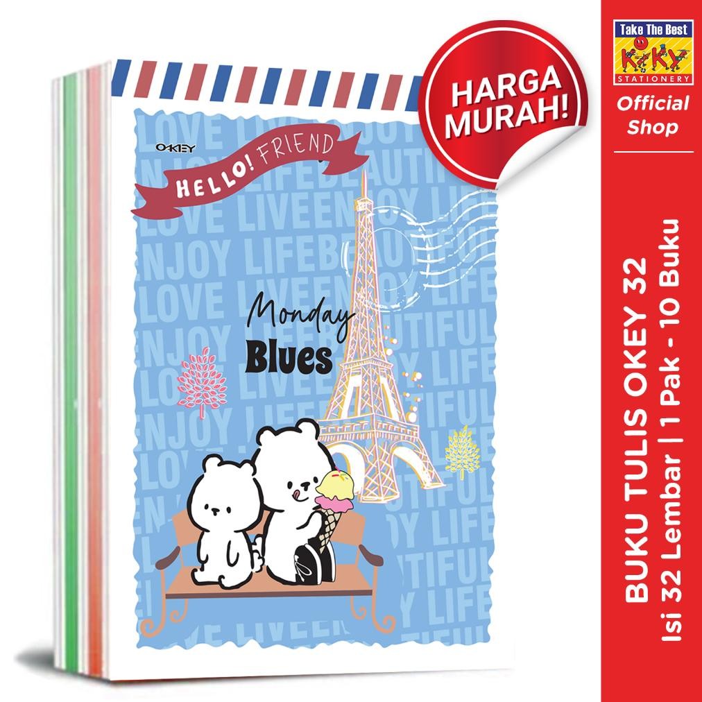 

(1pack isi 10) Buku Tulis OKEY isi 32lembar AST