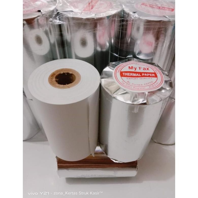 

kertas thermal 80x50mm paket 10 Roll struk printer ukuran 80mm AST