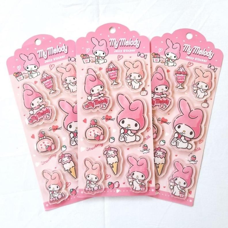 

My Melody Jelly Embossed Stickers 2513-6101 - Adinata / Sticker AST