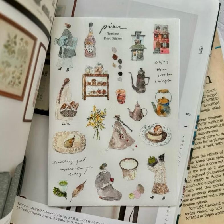 

Pion Sticker - Teatime / Slowly / Green / Take / Little AST