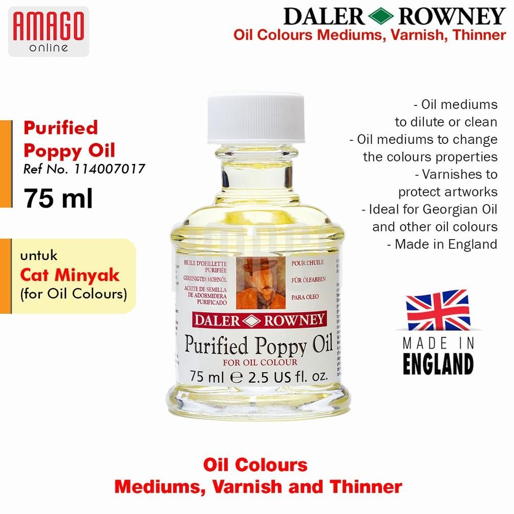 

OIL DALER- ROWNEY - PURIFIED POPPY OIL 75 ml - 114007017 - BEST QUALITY AST