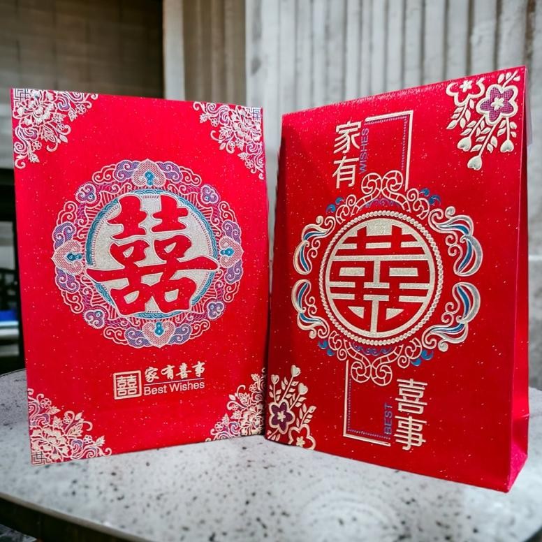 

(Yunita)2LEMBAR ANGPAO WEDDING ANGPAU SUSU ANGPAU MAHAR SUPER JUMBO MUAT 60jt-120jt AST