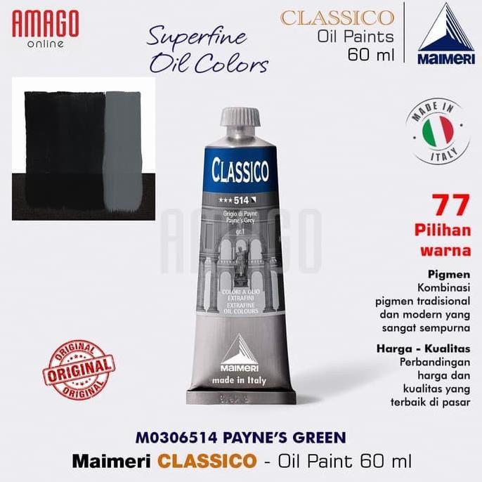 

MAIMERI Classico - Oil Paint - Paynes Green - 60ml - M0306514 AST