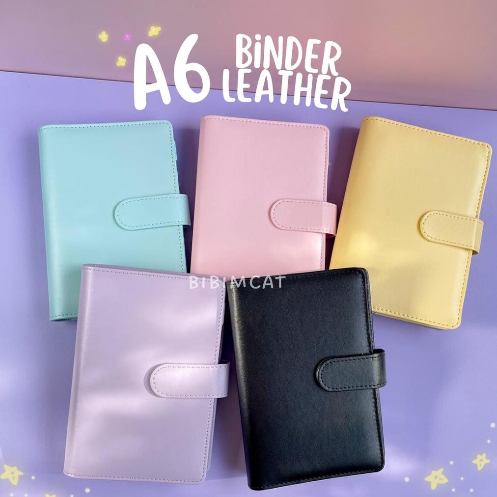

(A6 Size) Binder PU Leather Kulit / Journal Notebook Kulit AST