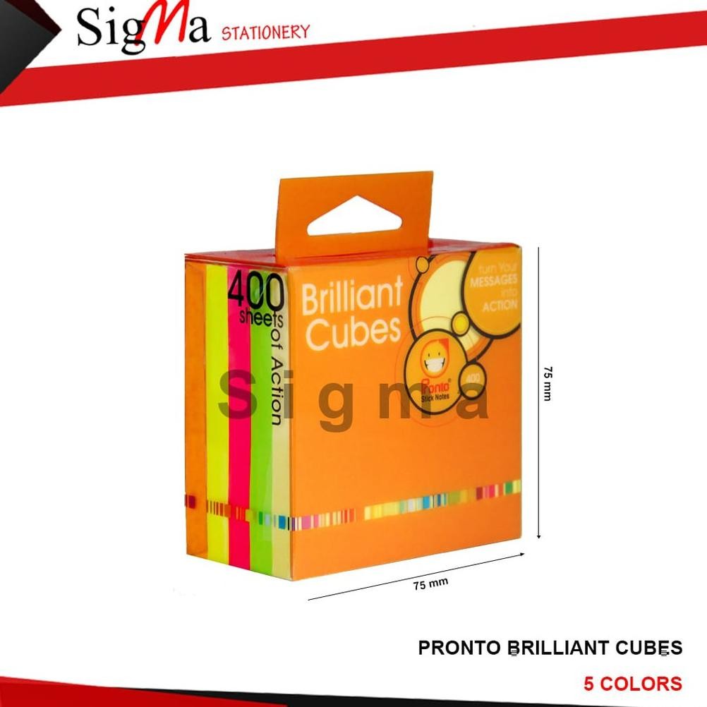 

Brilliant cube Sticky Note 654 pronto warna-warni Brilliant cube AST