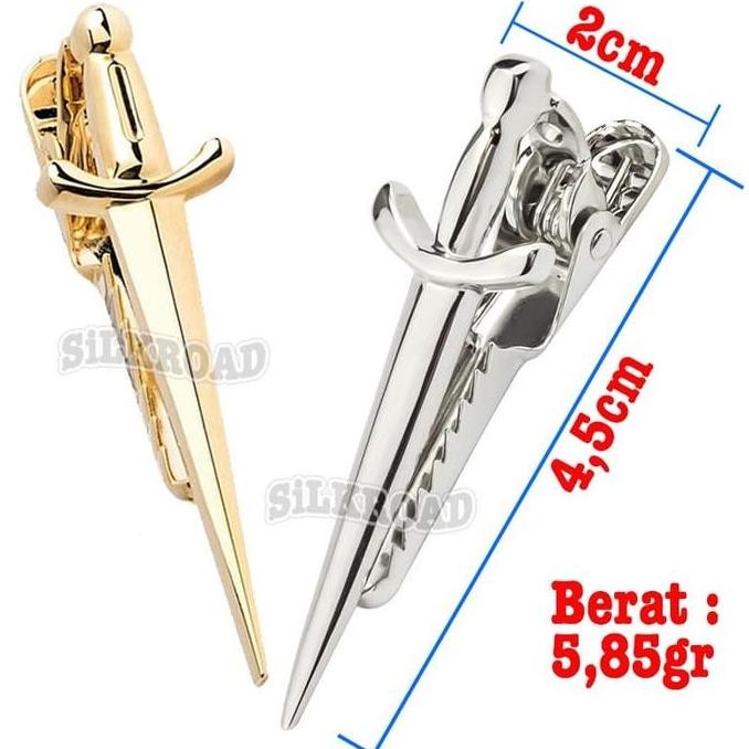 jepitan dasi Kemeja dasi Tieclip tie clip dagger belati paciotti