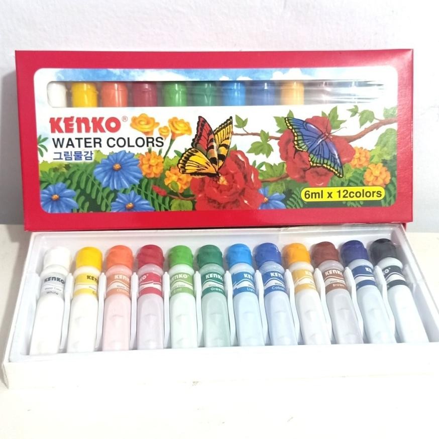 

Kenko Water Colors Colours Cat Air 6ml x 12 Art Painting Craft AST