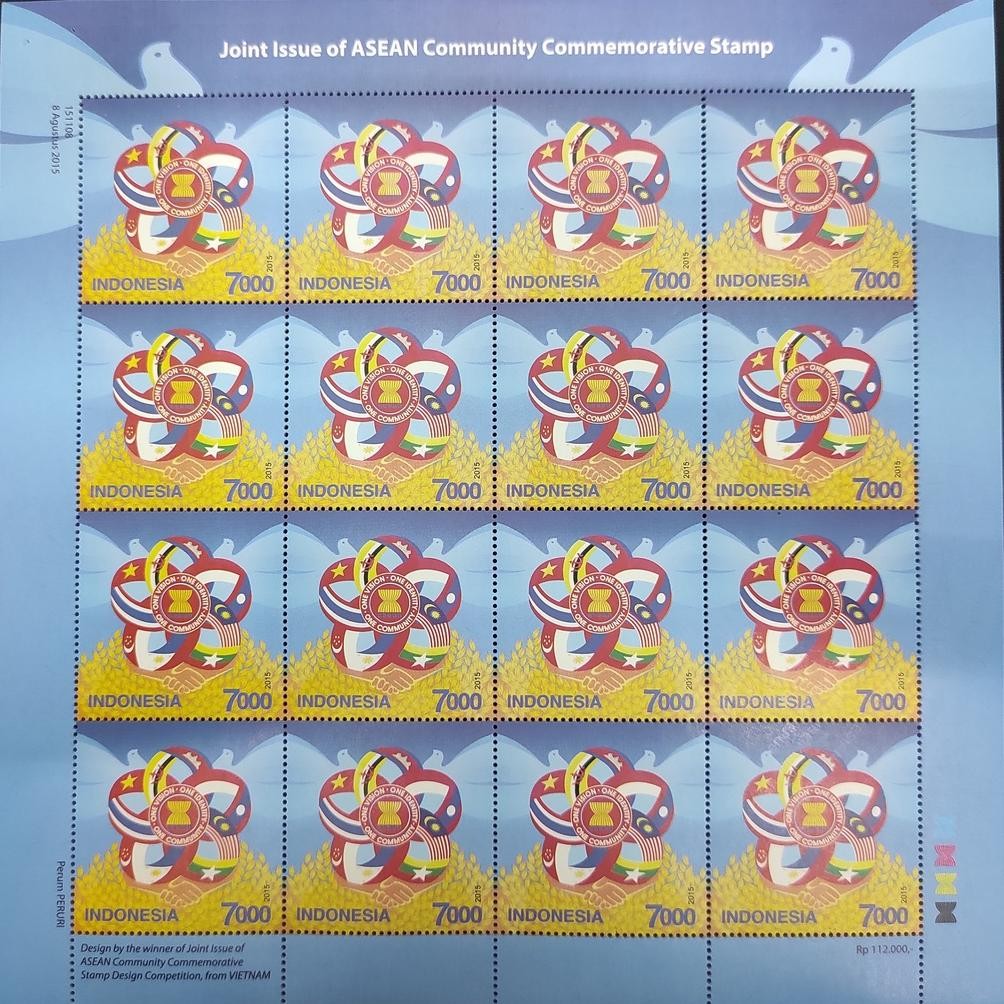 

PERANGKO (LEMBARAN/FULL SHEET) RP 7.000,- AST