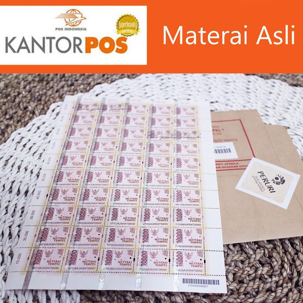 

JUAL MATERAI 10000 ISI 20 PCS MATERAI 10.000 READY STOCK AST