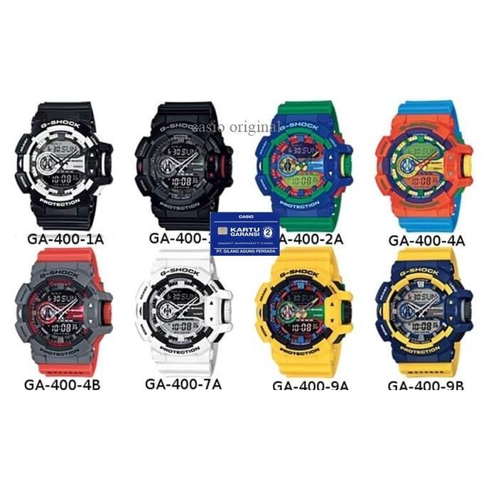 Tersedia Jam Tangan Pria CASIO G - SHOCK GA-400 / G SHOCK GA 400 ORIGINAL Resmi