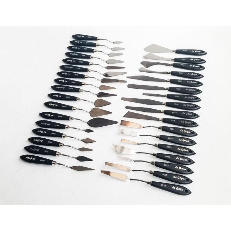 

DEGOYA DE GOYA PALETTE KNIFE PAINT KNIVES PISAU PALET UNTUK LUKIS ATAU HIAS KRIM KUE AST