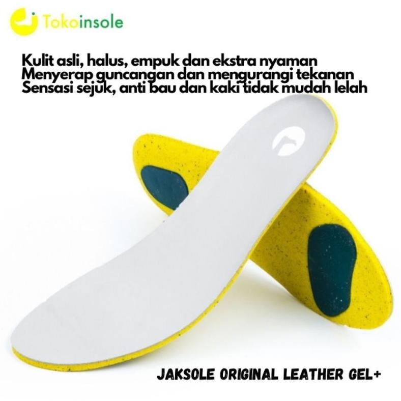 best seller Insole sepatu/Insole Kulit/Insole Original Leather Gel/Insole olahraga/Insole Jaksole/In