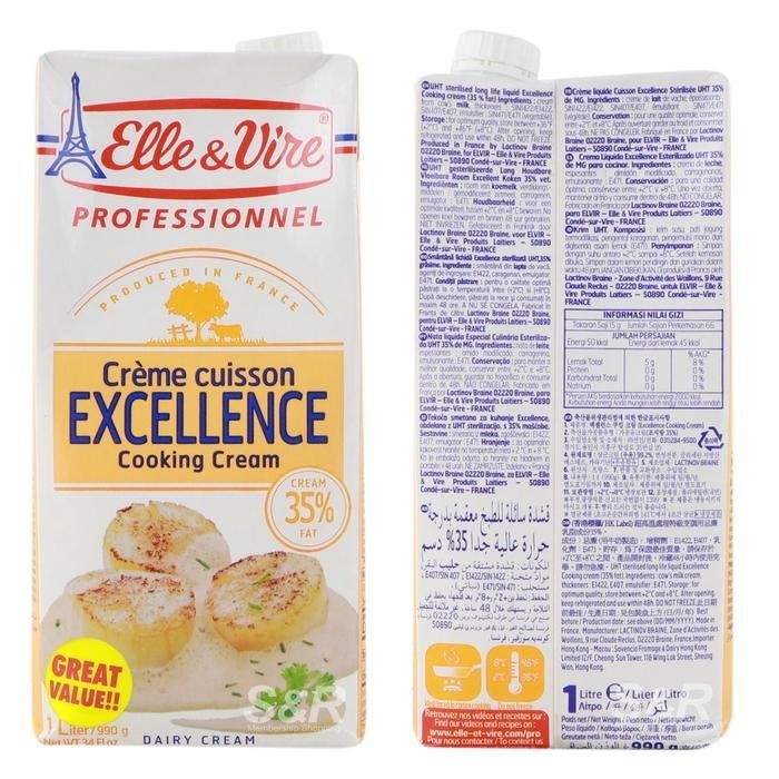 

Cooking Cream Elle & Vire 1 L