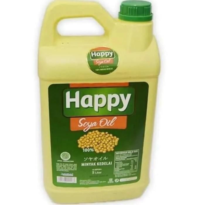 

Soya Oil / Minyak Kedelai Happy 5 L