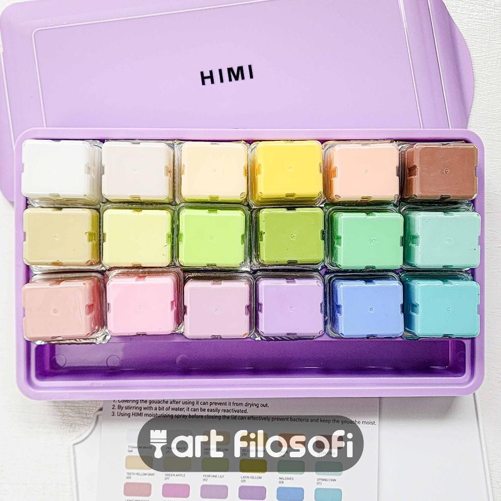 

Miya Himi Pastel Gouache 18x30ml | Cat Air Gouache AST