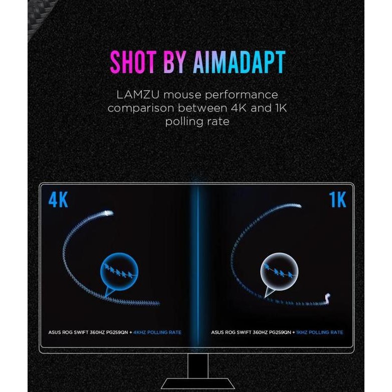 Lamzu 4K Dongle Adapter Polling Rate Receiver Resmi New Stok