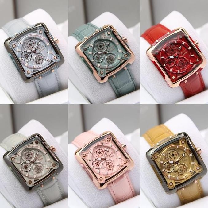 Tersedia JAM WANITA ALEXANDRE CHRISTIE AC 3030 AC3030 LEATHER CRYSTAL ORIGINAL