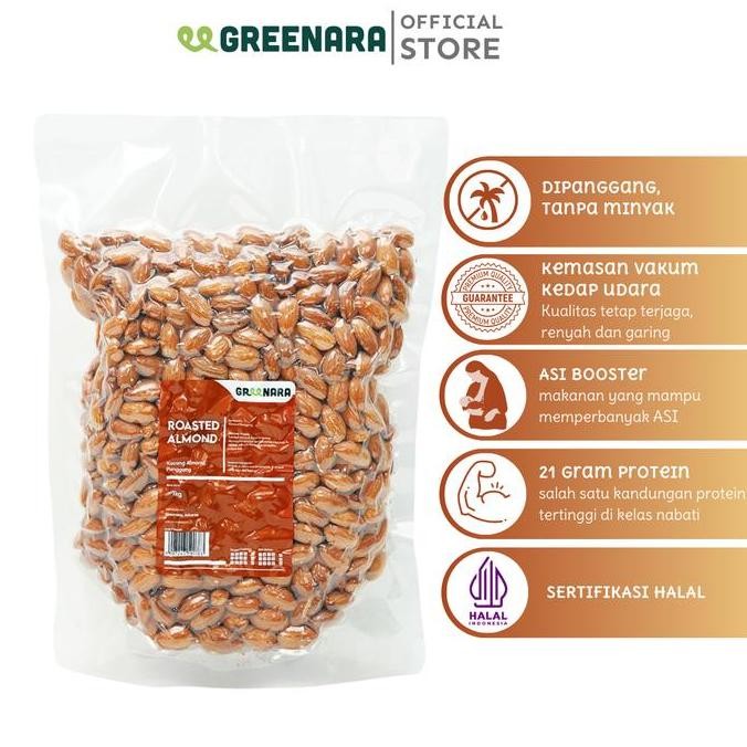 

Kacang Almond Panggang 1Kg / Roasted Almond