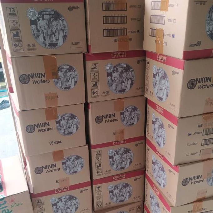 

Wafers Nissin 1 Karton Isi 60 Pcs - Food Wafers Chocolate Atau Keju Cheese - Cemilan Wafer Makanan Snack
