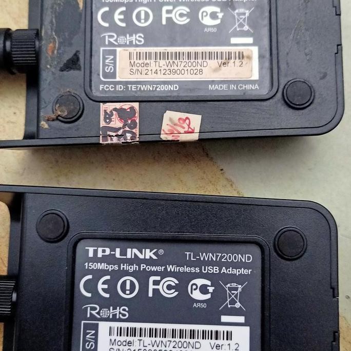 Usb Wifi Tp-Link Tl-Wn7200Nd Dan Kabel Usb,Second Normal New Stok