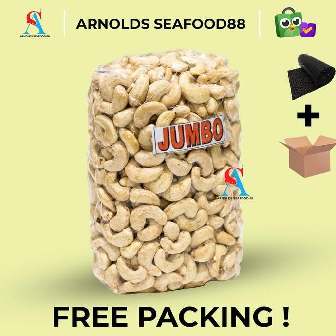 

Kacang Mede Jumbo Mentah Asli Sulawesi Kualitas Super 1Kg Vacuum