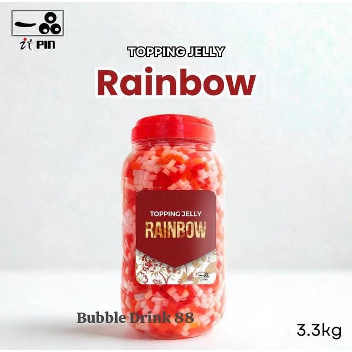 

Itpin Rainbow Jelly Premium Topping Minuman Khusus Go Send /Grab