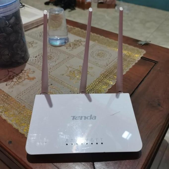 Router Tenda F3 V8 Set Adaptor Rt Rw Net Modem Seken 3 Antena Repeater Pppoe Ip New Stok