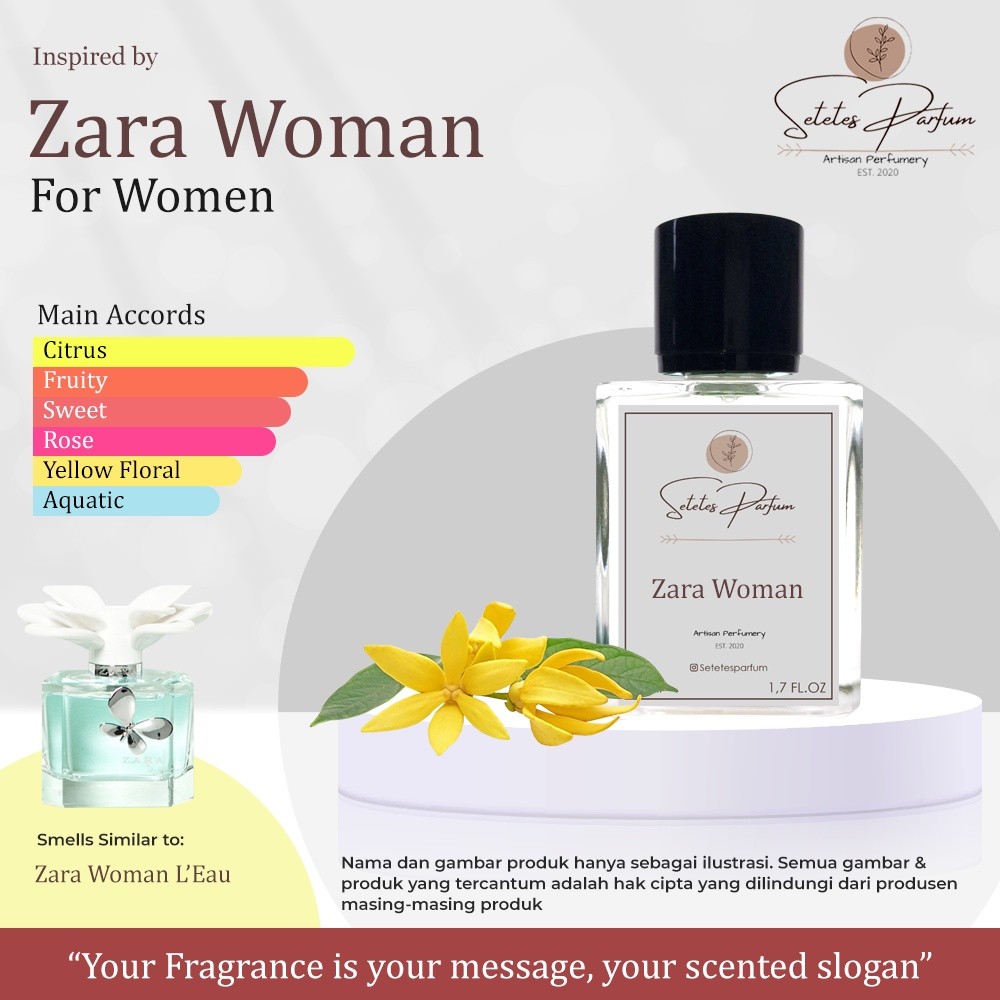 Setetes Parfum Zara woman