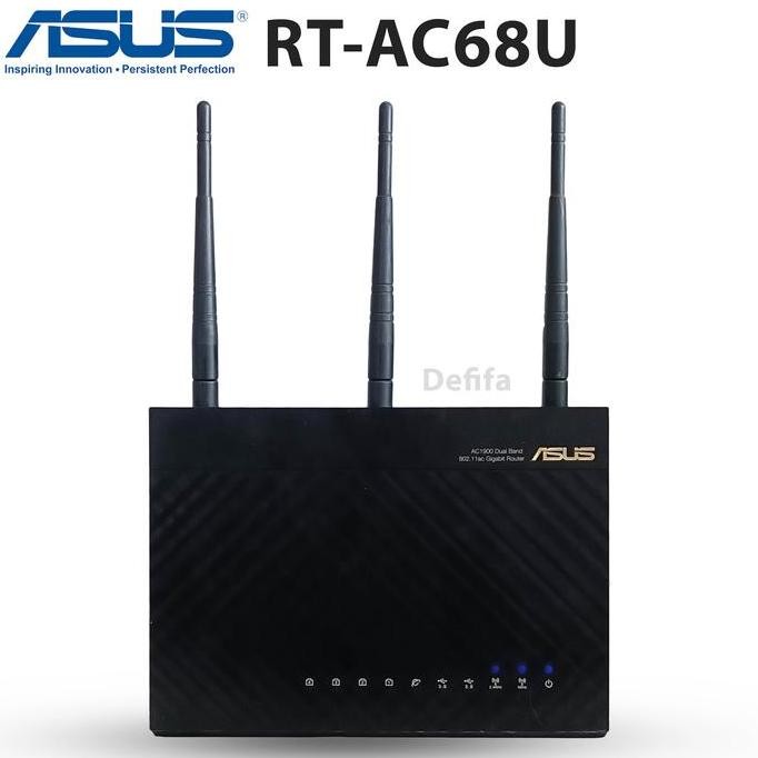 Asus Rt-Ac68U Wifi Wireless Ac1900 Dual Band Gigabit Wifi Router New Stok