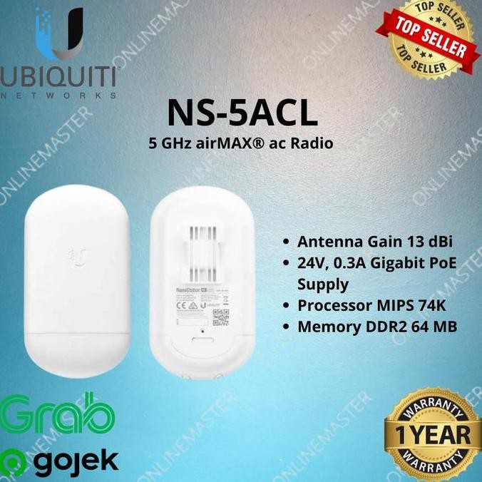 Ubiquiti Ns-5Acl Nanostation Loco 5Ac New Stok